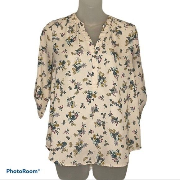 Sienna Sky Junior’s Floral Blouse Size XS - Picture 2 of 6